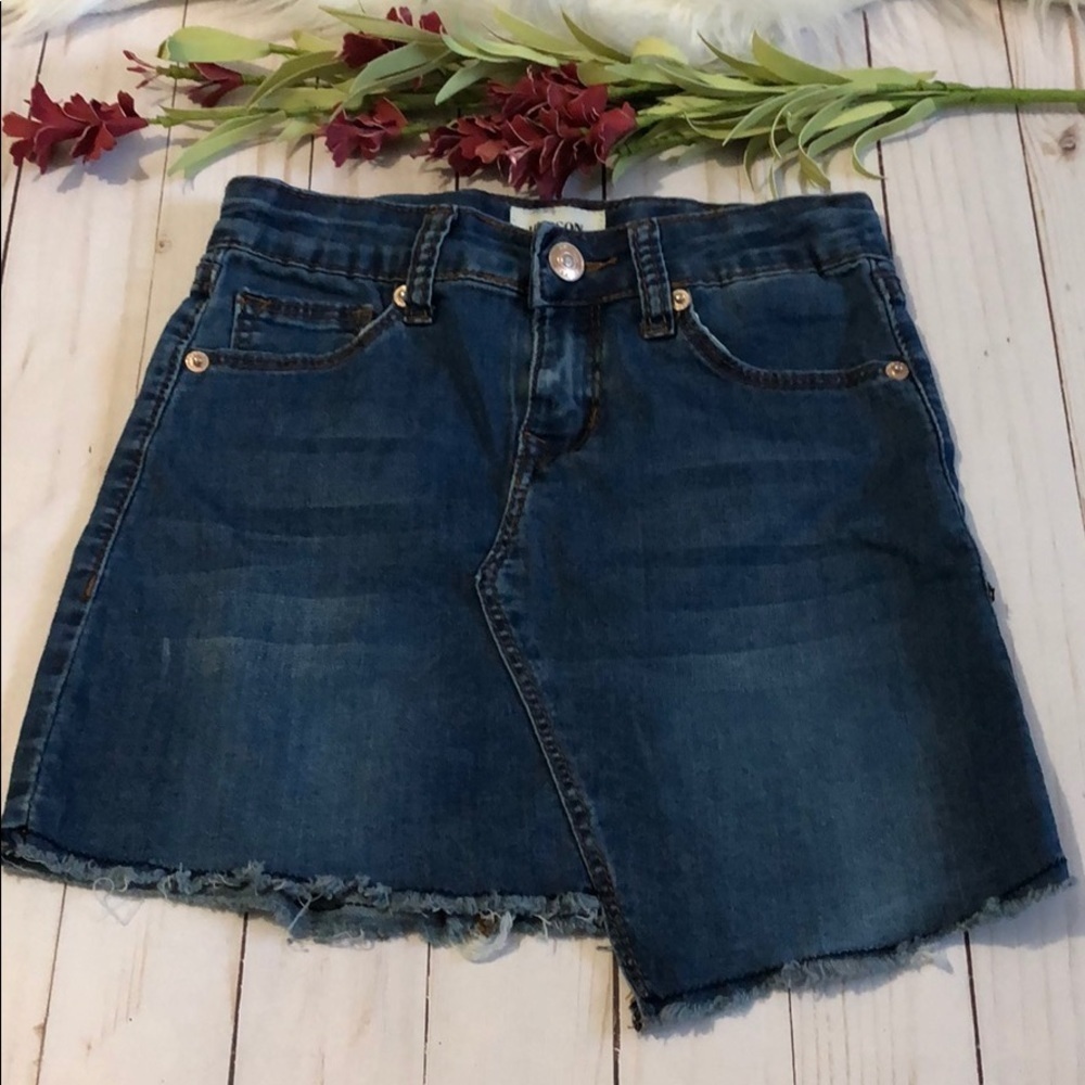 Hudson girls denim skirt size 8 EUC
